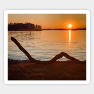 Lake Lanier Sunset Sticker